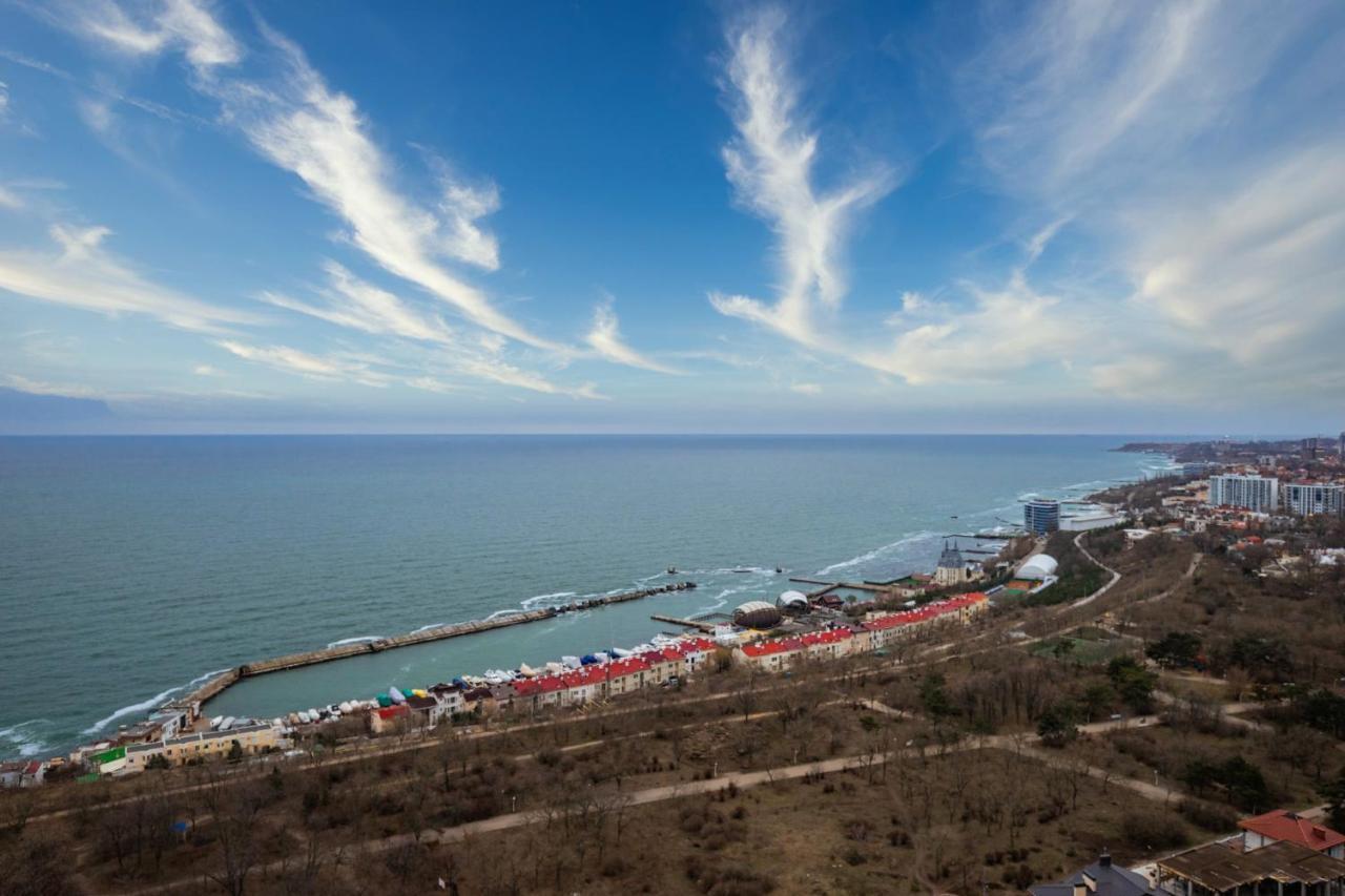 44 Pearl 1-Bedroom Panoramic Sea View Apartment أوديسا المظهر الخارجي الصورة